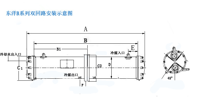 壳管式冷凝器