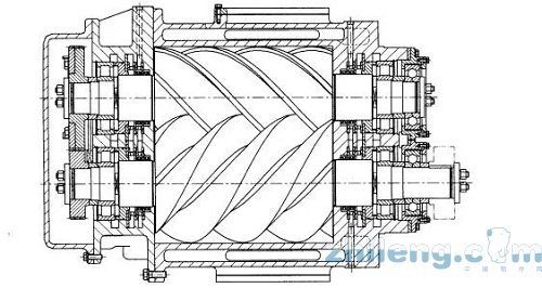 螺杆压缩机工作原理及全封闭、半封闭、开启式比较